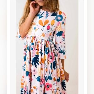 Mila & Rose- Blush Peony Twirl Dress